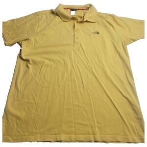 The‎ North Face Yellow Short Sleeve Polo Shirt Men's XL